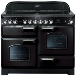 Rangemaster Classic 110cm Ceramic Range Cooker - Black.